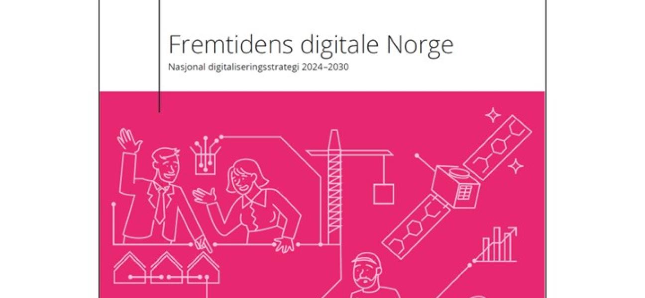 Framside på "Framtidens digitale Norge"